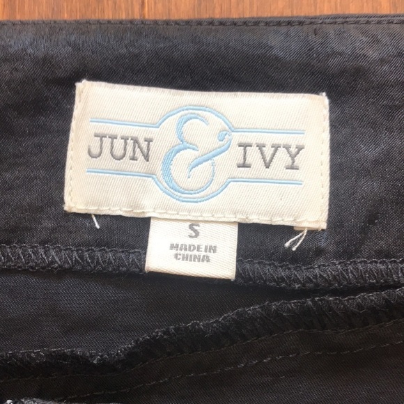 Jun & Ivy Fairycore Witchy Black Lightweight Satiny Tiered Midi Skirt, Size Sm - Picture 7 of 10